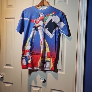 Voltron Vintage Sublimation Graphic T-Shirt - Small